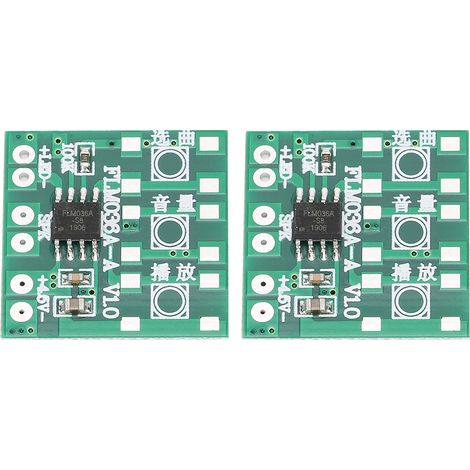 Lot de 2 modules de 36 puces musicales à monter soi-même, volume réglable, pour sonnette connectée, accessoire musical sans bouton. (1/5)