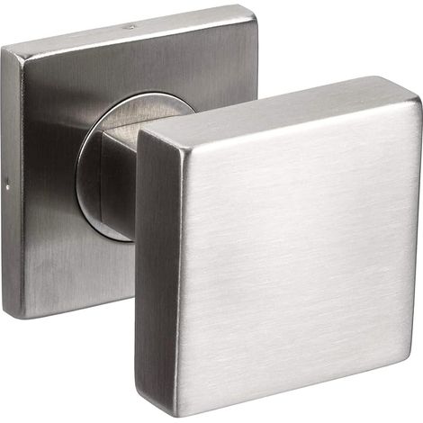 Bouton de porte moderne non pivotant en acier inoxydable LDK 213 Bouton carré 53 mm Bouton fixe (1/5)
