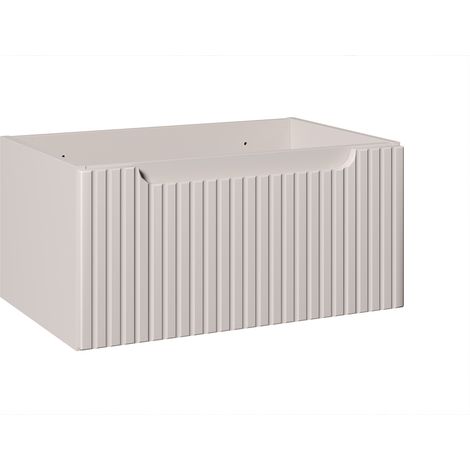 Meuble suspendu sous vasque NOVA cachemire 60 cm – 1 tiroir (1/5)