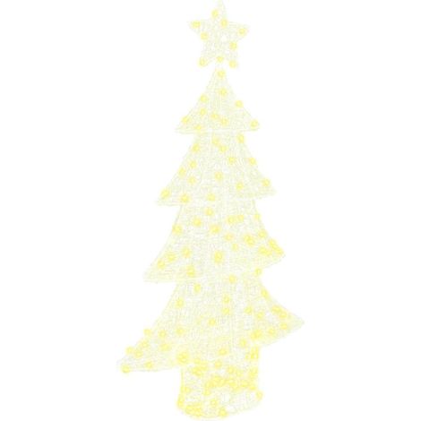 Sapin de Noël Arbre de Noël avec 160 LED Blanc chaud 150 cm Acrylique (1/5)