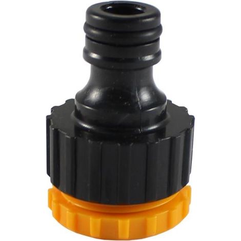 HOTECHE racord adaptador de 1/2 y 3/4 , Racord adaptador para grifo de 1/2 y 3/4 pulgadas Sistema de enganche rápido Rosca hembra Fabricado en PVC. (1/2)
