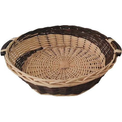 Cesto rotondo grande in vimini, Ø64H17 cm