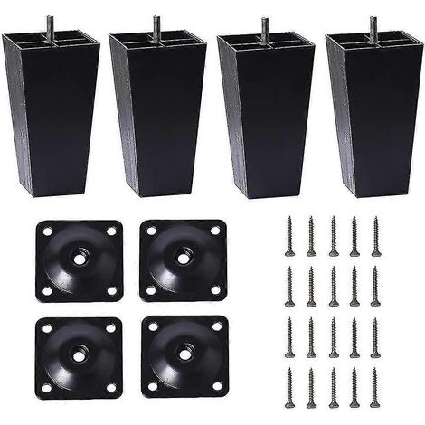 Pieds de canapé coniques en plastique de 4,7 pouces (paquet de 4) (1/5)
