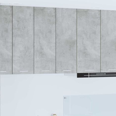 Hängeschrank mit Tür Beton Grau 60 x 31 x 80 cm Holzwerkstoff