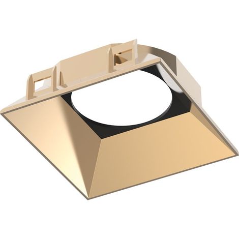 Ideal Lux Faretto Quadrato Zeus 1 luce Oro materie plastiche