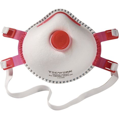 TECWERK Atemschutzmaske Snake FFP3/V NR m.Ausatemventil TECWERK