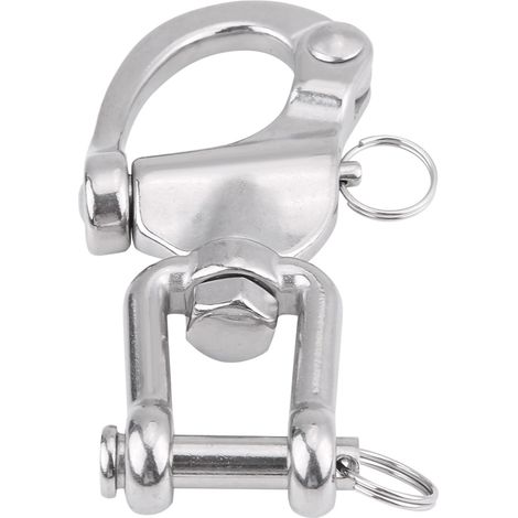 Fermeture éclair pivotante à dégagement rapide en acier inoxydable 316, de type griffe, adaptée au gréement de levage de spinnaker de voilier n° 03 (1/5)