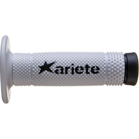 Manopole Vulcan Ariete Off-road SENZA foro (115 MM) colore bianco nero (12)