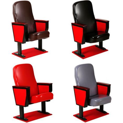 Housse de chaise amovible en cuir synthétique pour cinéma, réunion, bureau, maison (1/4)
