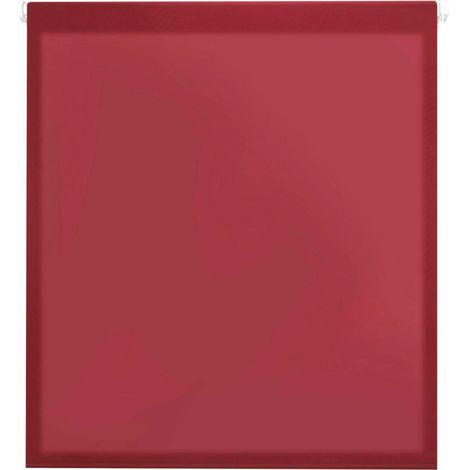Blindecor Aure Tenda a rullo traslucida tinta unita senza perforazione - Rosso bordeaux, 67 x 180 cm (Larghezza x Altezza) Dimensioni del tessuto 64 x 175 cm Tende per interni senza attrezzi (1/4)