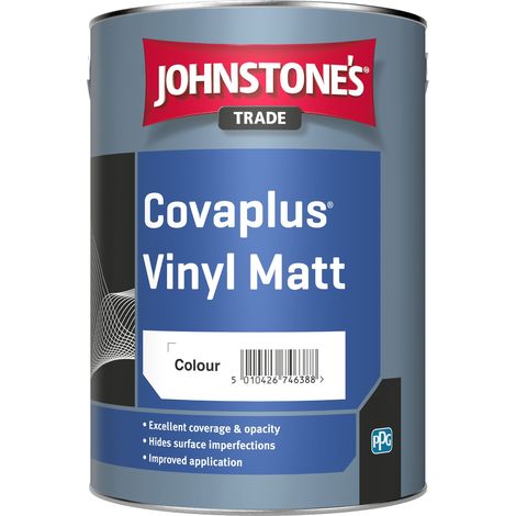 Johnstones Trade Covaplus Vinyl Matt - Black - 2.5 Litre