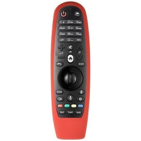 BELLE TECH Soft Silicone Rubber Dustproof Protective Case for LG AN-MR600 Remote Control - Red (1/4)