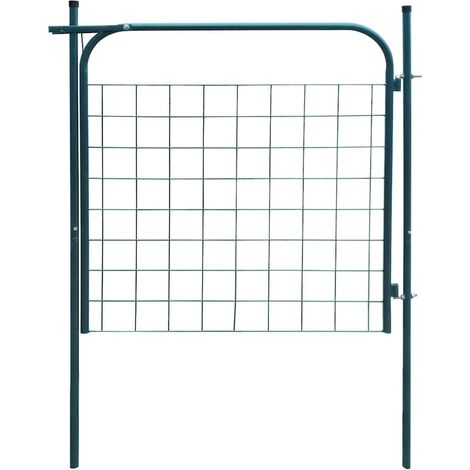 vidaXL Garden Fence Gate 100x100 cm Green (1/5)