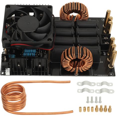 Module d'alimentation chauffante avec bobine de chauffage ZVS 1KW 50A DC 12V40V, module de chauffage par induction haute puissance pour bricolage (1/5)