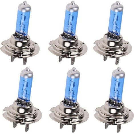 BelleRise - 6PCS H7 100w ampoule halogène xénon blanc Super brillant 6000K 12V phare de voiture phare antibrouillard remplacement de la lampe (1/4)