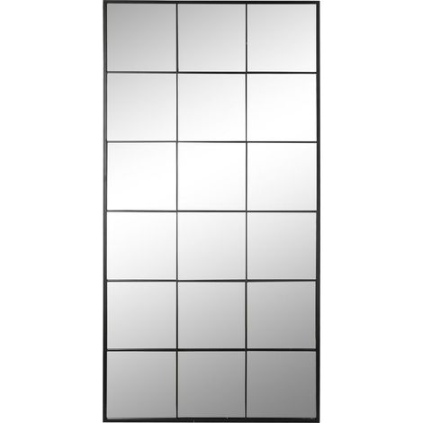 Espejo Hierro Cristal 90X2X180 Ventana Negro (1/3)