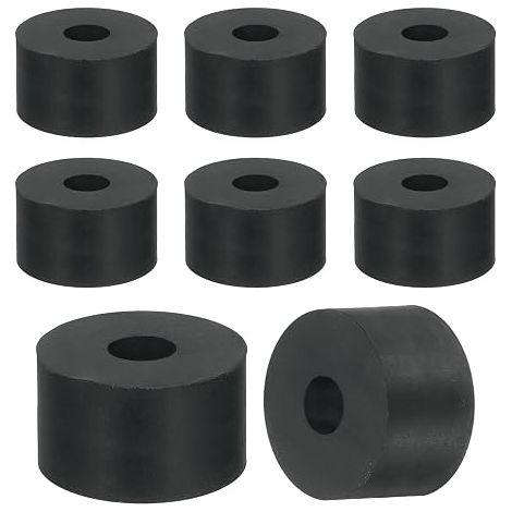18 x Rubber Washers 25 mm OD x 10 mm ID x 15 mm Thick Plastic Spacer Flat Anti-Vibration Round for Domestic Industrial Machines (1/5)