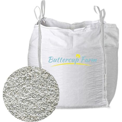 10-20mm White Spar Chippings - Premium Aggregate Bulk Bag - 850 kilos