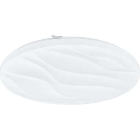 Plafoniera Moderna Benariba Acciaio Bianco Luce Led Integrato 22W (1/5)