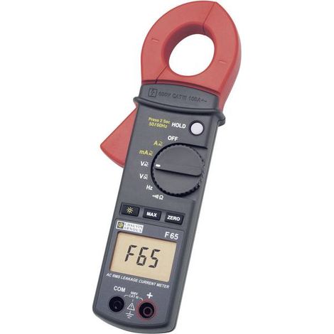 Pinza amperometrica autorange AMRA Chauvin Arnoux F65 CAT III 600V - Funzioni: tensione DC, tensione AC, corrente AC, true RMS, resistenza, prova diodi, test di continuità