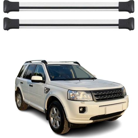 OMAC Aluminium Dachträger Querträger für Land Rover Freelander II L359 2007-2015 – Max. 75 kg – 2 Stangen Silber (1/5)
