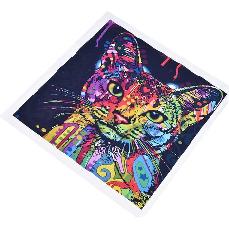 Chatons peinture à l'huile sans cadre pour chambre salon salle à manger, motifs félins (modèle BS-11332, dimensions hors normes)