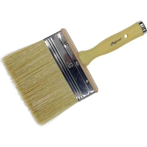 Pinceau de peinture pour clôture, abri de jardin, application lisse, poignée filetée pour fixation d'extension, 12,7 cm (1/5)