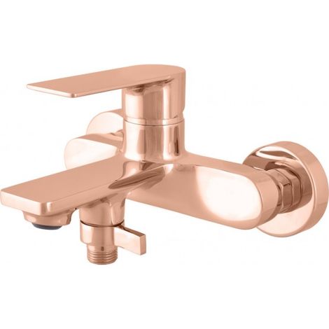 Mitigeur baignoire mural NIL en laiton rose gold poli-Doré-Doré-- (1/2)
