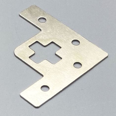 Accessoires de quincaillerie pour cadres photo : plaque de fixation, équerre d'angle à trou en croix, support mural décoratif pour tableau, plaque de suspension à quatre trous à angle droit