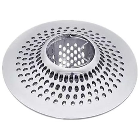Filtre à cheveux en acier inoxydable pour baignoire et douche (1/4)