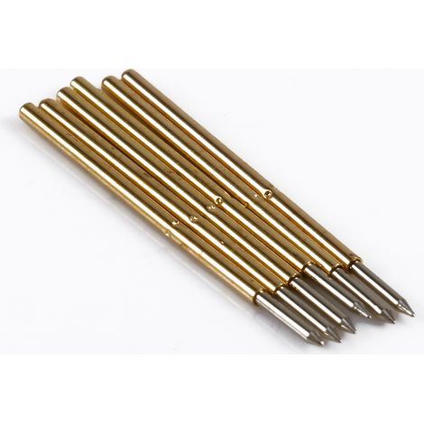 100 Stück federbelastete Sensoren P50-B1 0,68 mm runde Pogo-Pin-Metallnadelwerkzeuge (1/5)