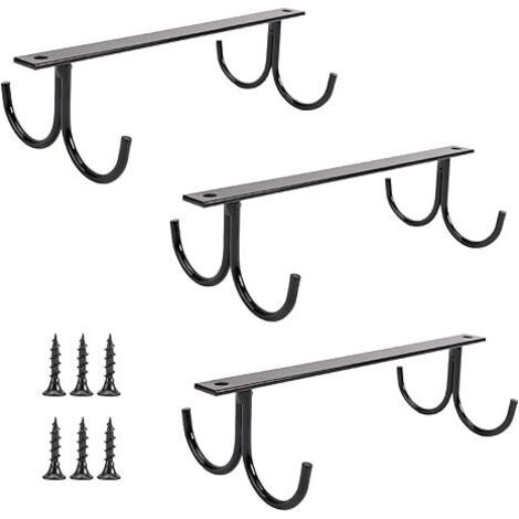 Emballage de 3 Horlthetorgin rústicors pour bebithes ofbtorjor de le Armoire, porrttorvtorsors ofbtorjor de le therettornte, 12 Crochets pour Suspension ttorztors, ttorztors de ctofé et utinsiliors de (1/5)