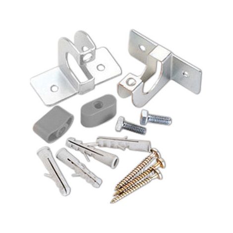 Soportes de pared para enrollador de manguera Claber 8711 – Kit completo para una fijación estable y segura – Claber