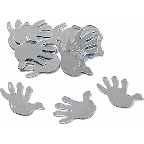 KNORR PRANDELL - 12 PEZZI - DECORAZIONIA SPECCHIO CON FORMA MANO MANO 3CM - CON PUNTO AUTOADESIVO