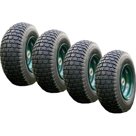 Set of 4 Garden Trolley Replacement Wheels (12 Inch - 30cm) (1/5)