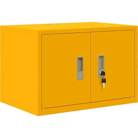 Armario de almacenamiento Amarillo Mostaza 60 x 40 x 40 cm vidaXL