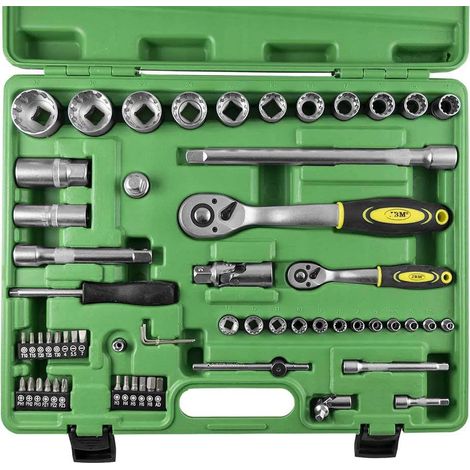 Set di attrezzi JBM 52722 61 pezzi acciaio cromo vanadio