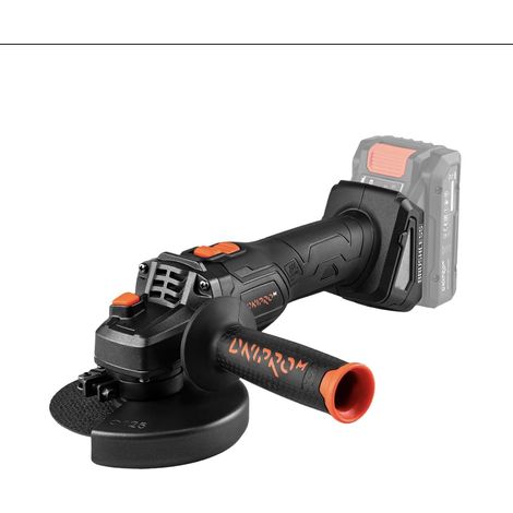 Dnipro-M Amoladora Angular Inalámbrica 20V Brushless 125mm, 6 Velocidades hasta 9000 RPM, Constant Power, Arranque Suave, Sin Batería – DGA-202SBC