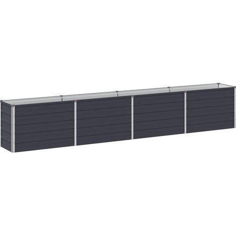 Cama de Jardín Elevada Gris antracita 320 x 40 x 55 cm vidaXL (1/5)