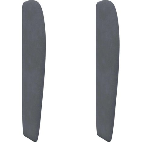 Maison Exclusive - Kopfteil Ohr Dunkelgrau 80 x 23 x 6 cm Samt
