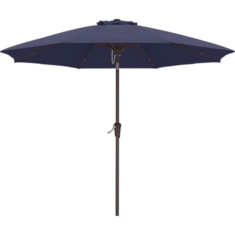 Sonnenschirm 270cm Marktschirm Wasserabweisend Marineblau 270cm (1/5)