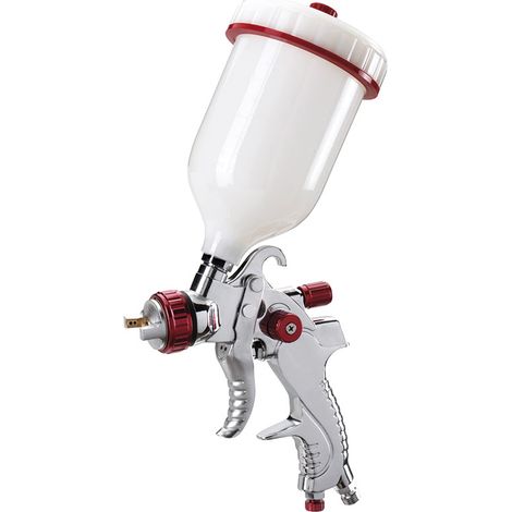 Pistola aerografo hvlp con serbatoio superiore 600 ml ugello 1.4 mm Fervi a601a