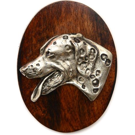Dálmata, Pointer dálmata: broche para exposición canina, clip para babero, pin para perro de Art-Dog (1/4)