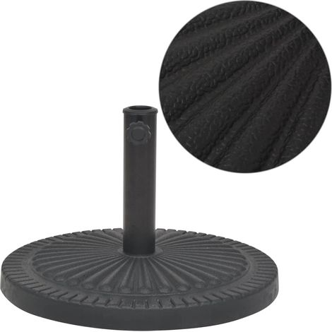 Sonnenschirmständer Harz Rund Schwarz 29 kg vidaXL