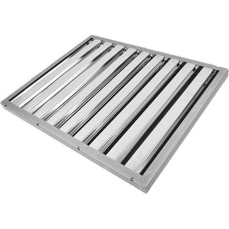Filtro de láminas de plata 400x500x25mm para campana extractora de hostelería