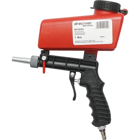 Pistola sabbiatrice con serbatoio da 600 ml, attacco rapido da 1/4 (1/5)