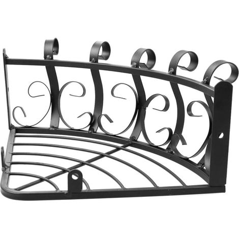 Metallene Wandhalterung für Blumentöpfe, geeignet für Balkone, Gärten und Geländer, ideal zum Aufhängen von Blumen