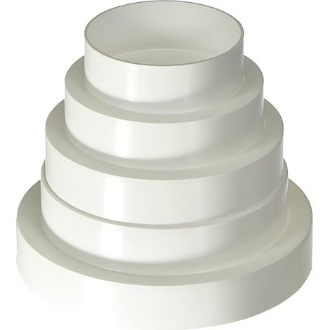 Universal Reducer Connector Diameter 80-150 mm, Adjustable for Hose in Ventilation Systems Air Conditioner, Hose etc. Simply cut the reducer to the diameter you need (1/3)