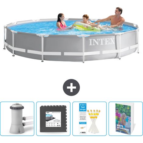 Intex Piscine Prism Frame Ronde - 366x76 cm - 5-pièces  SCB131 (1/5)