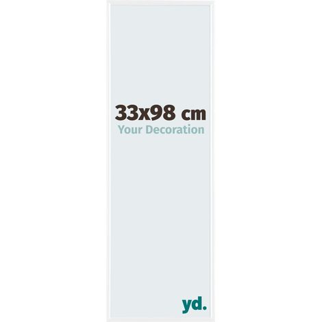 yd. - Cadre photo 33x98 - Blanc Brillant - Plastique - Evry
